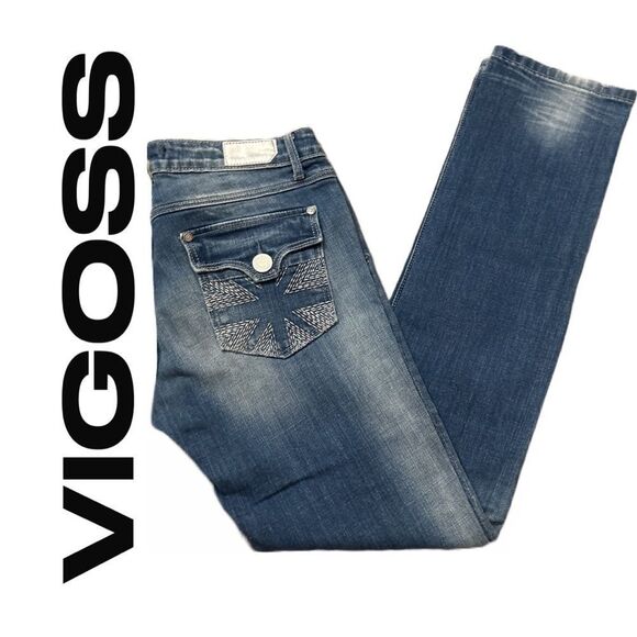 Vigoss Women’s The Britain Straight Jeans - Size 28 - Picture 1 of 2
